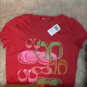 NWT Coach Poppy shirt sleeve shirt